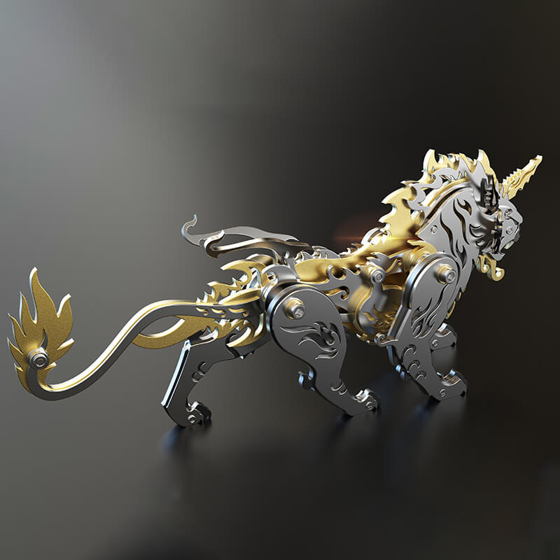 3D Metal Mechanische variatie Tiger Puzzle Model Kit
