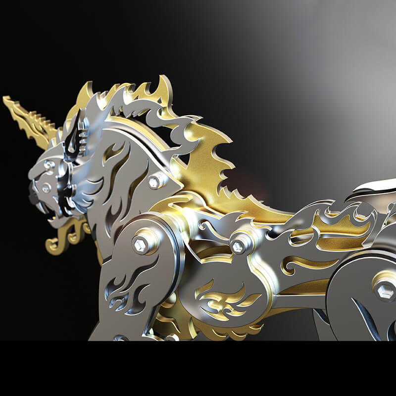 3D Metal Mechanische variatie Tiger Puzzle Model Kit
