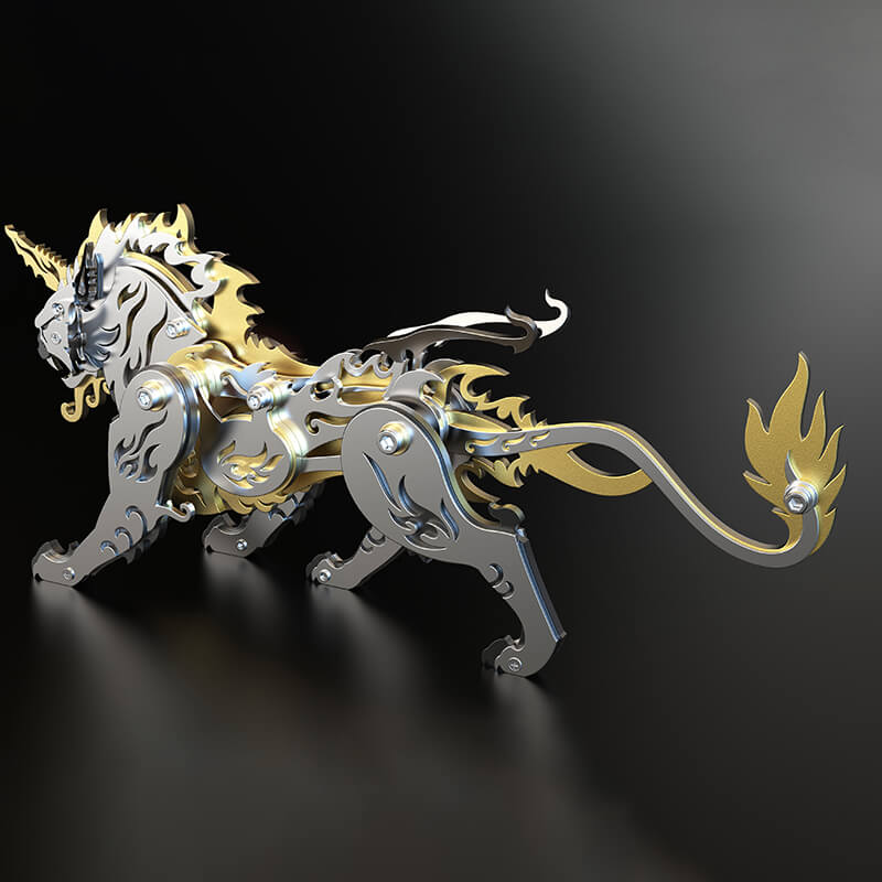 3D Metal Mechanische variatie Tiger Puzzle Model Kit