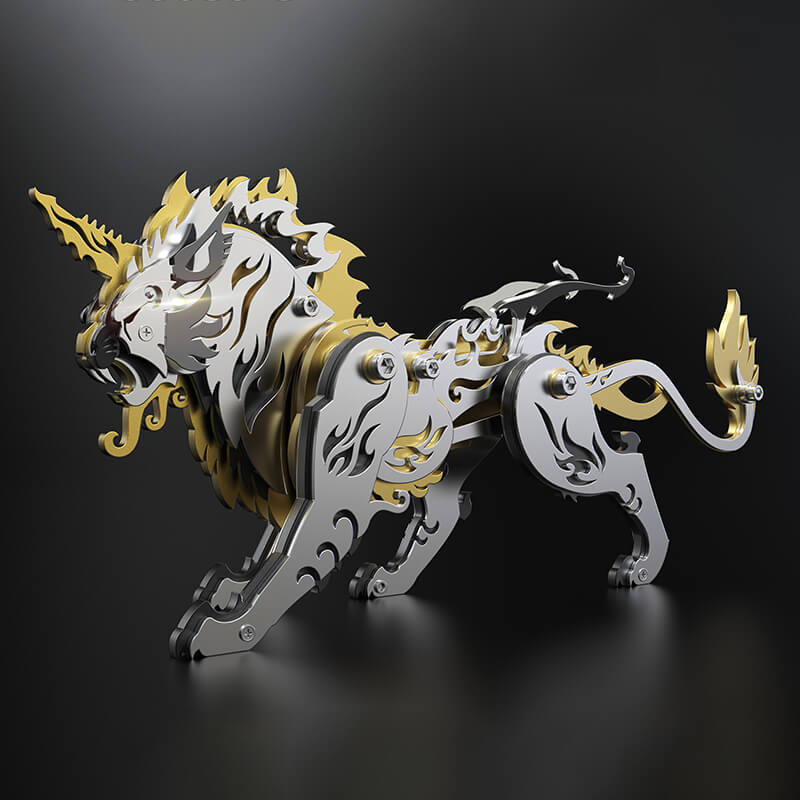3D Metal Mechanische variatie Tiger Puzzle Model Kit
