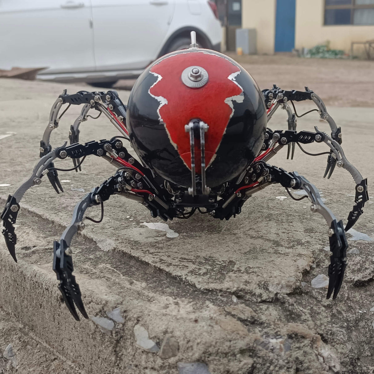 Steampunk -DIY klimmen Black Widow Spider Metal Puzzle Big Model Kit
