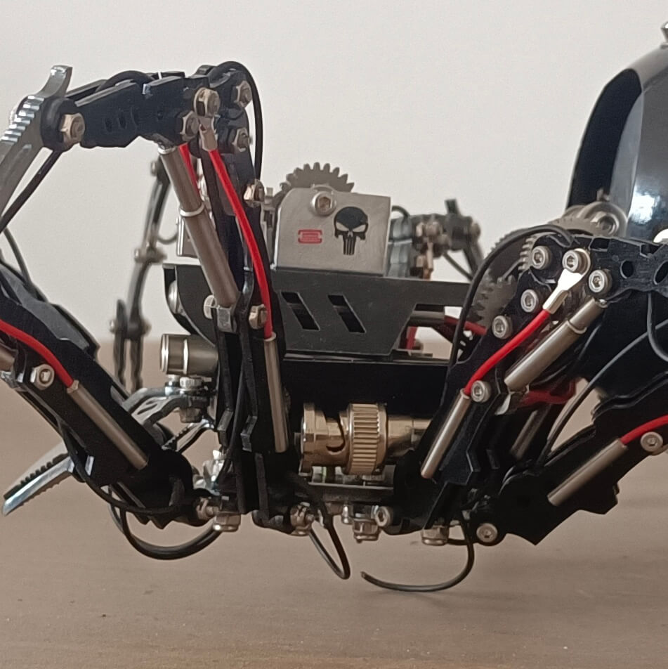 Steampunk -DIY klimmen Black Widow Spider Metal Puzzle Big Model Kit