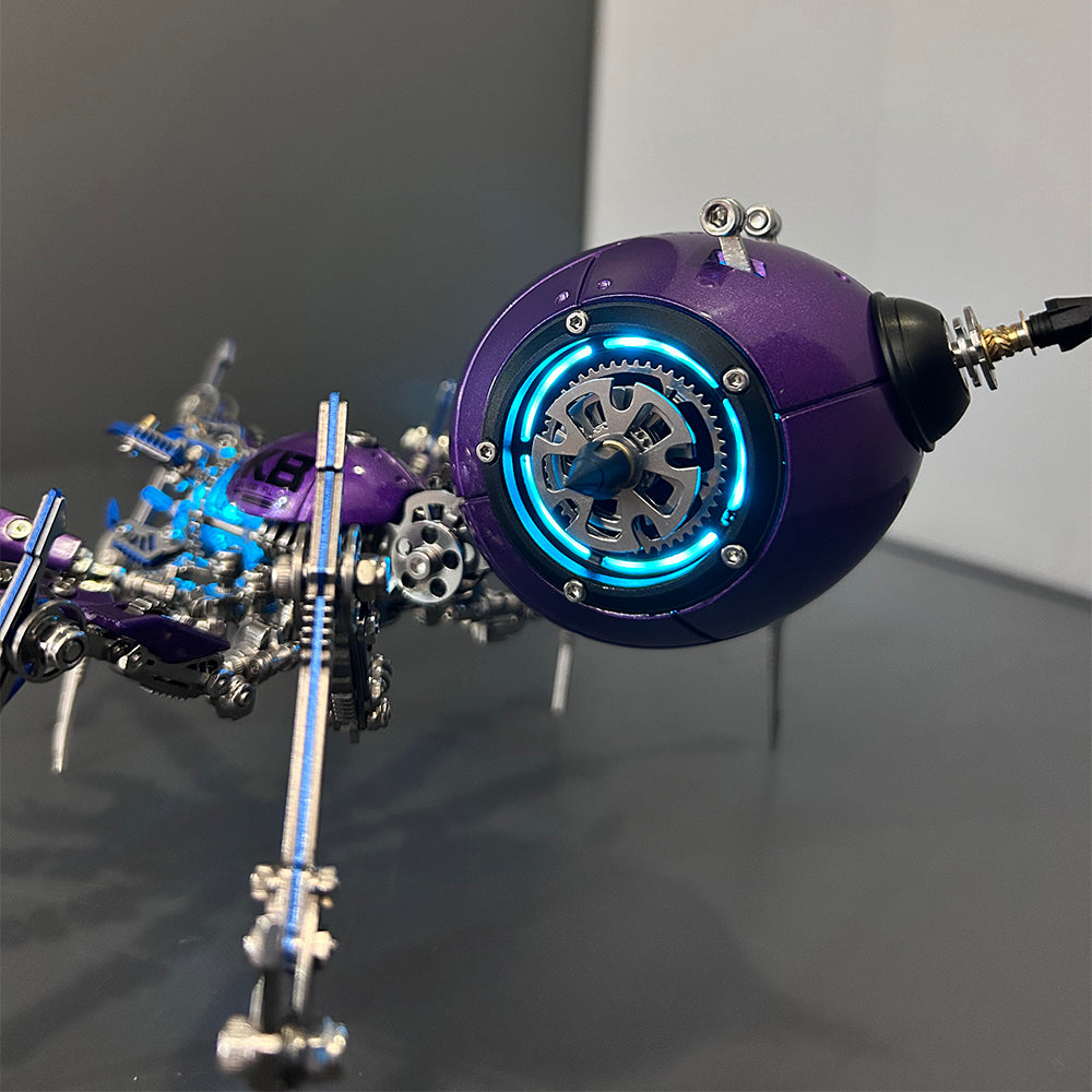 Steampunk Mechanical Spider Purple Storm 3D Metal Model Kit for Adults