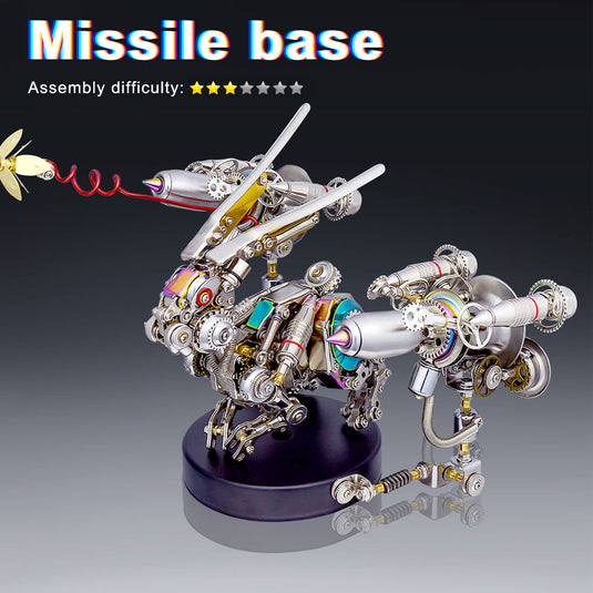 3D metal missile base for mechanical rabbit model