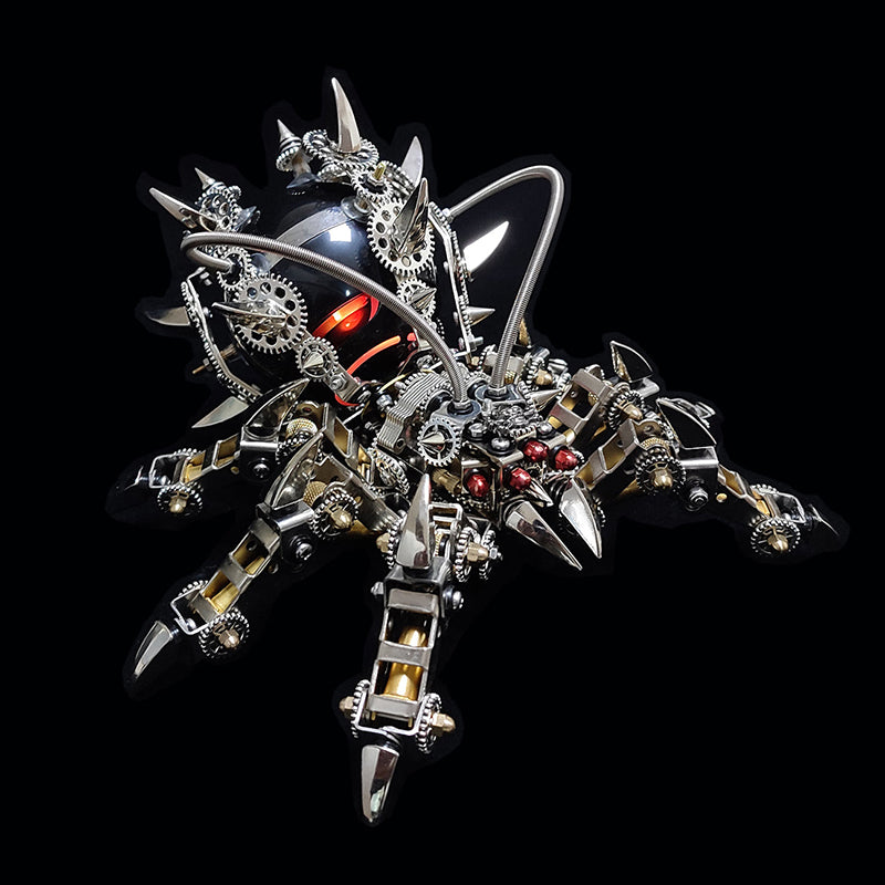 800 stcs+ DIY 3D Metal Spider King Model Kit Bluetooth -luidspreker Assemblage Moeilijke puzzel