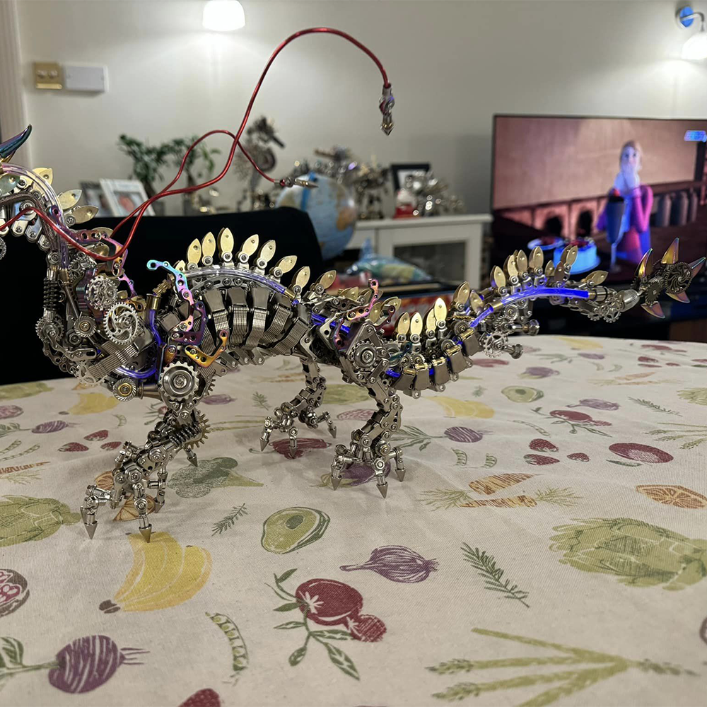 1300pcs 3D Metal DIY Kit de modèle de dragon chinois réaliste