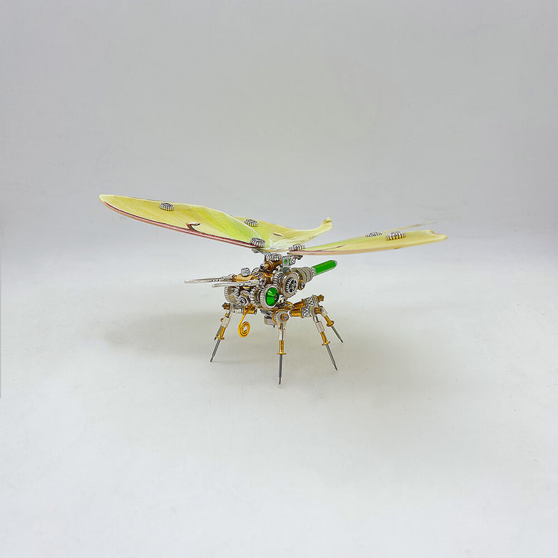 Load image into Gallery viewer, 200PCS Steampunk moth metal puzzle model kit
