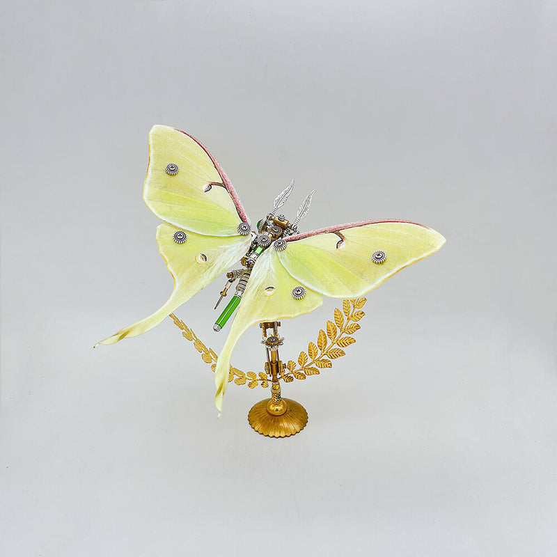 Laad de afbeelding in galerijviewer, 200PCS Steampunk moth metal puzzle model kit
