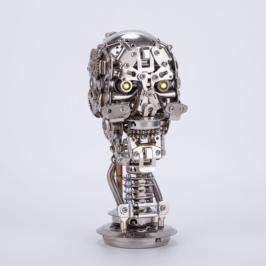 200 % Steampunk Skull Diy 3D Metal Puzzle Model Kit met basis voor decoratie en geschenken
