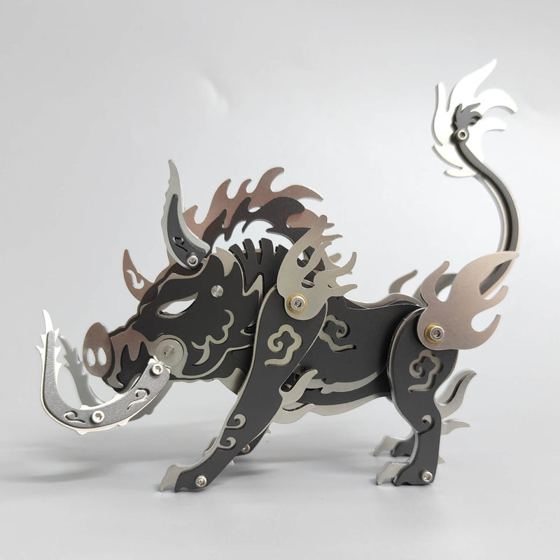 Laden Sie das Bild in Galerie -Viewer, {3D Boar Metal Puzzle Model Kit Pig Series
