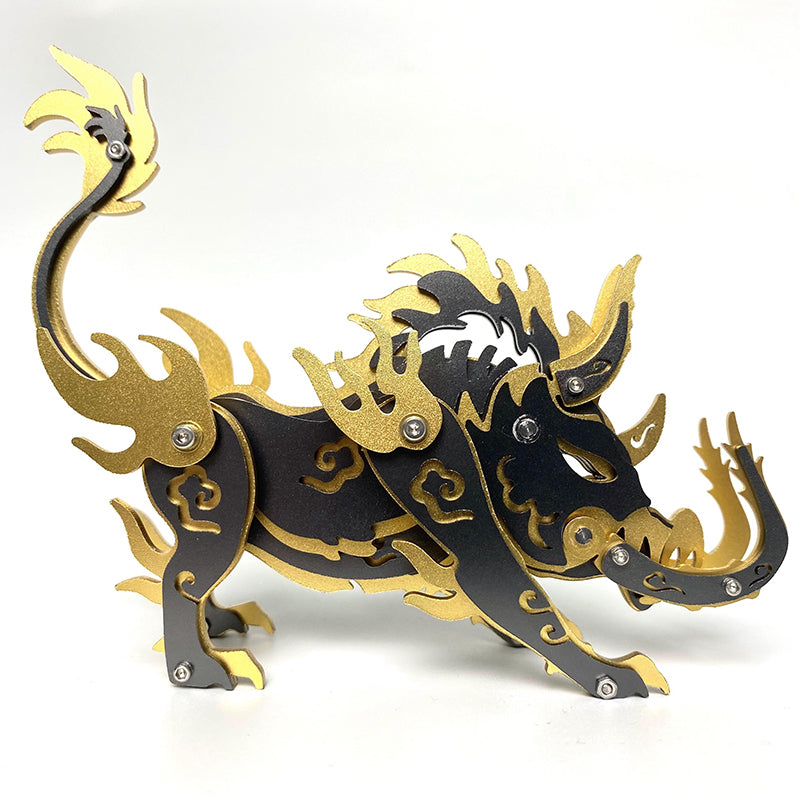 Load image into Gallery viewer, 3D Boar Metal Puzzle Model Kit Pig Series
