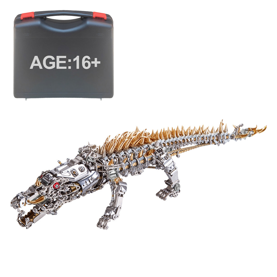 3D Crocodile Metal Puzzle 1500PCS Model Kit for Adults – metalkitor