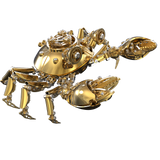 3D Golden Metal Mechanical Crab Puzzle Model Kit — Perfect for Gifts & Collecting