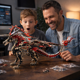 Metal dragon model for adults and kids
