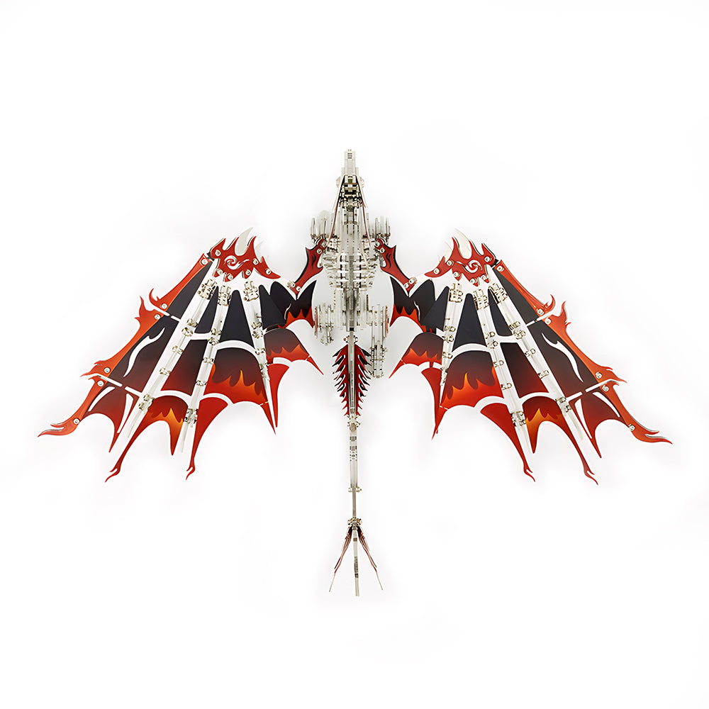 3D Mechanical Fire Dragon Metal Model Kit DIY Puzzle for Adults & Kids