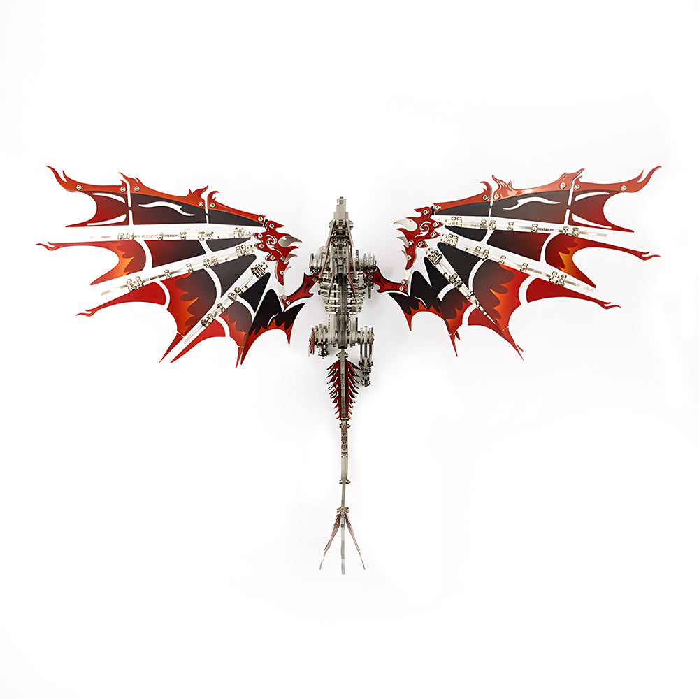 3D Mechanical Fire Dragon Metal Model Kit DIY Puzzle for Adults & Kids