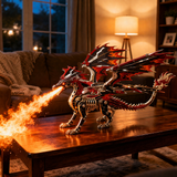 3D Mechanical Fire Dragon Metal Model Kit DIY Puzzle for Adults & Kids