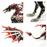 3D Mechanical Fire Dragon Metal Model Kit DIY Puzzle for Adults & Kids