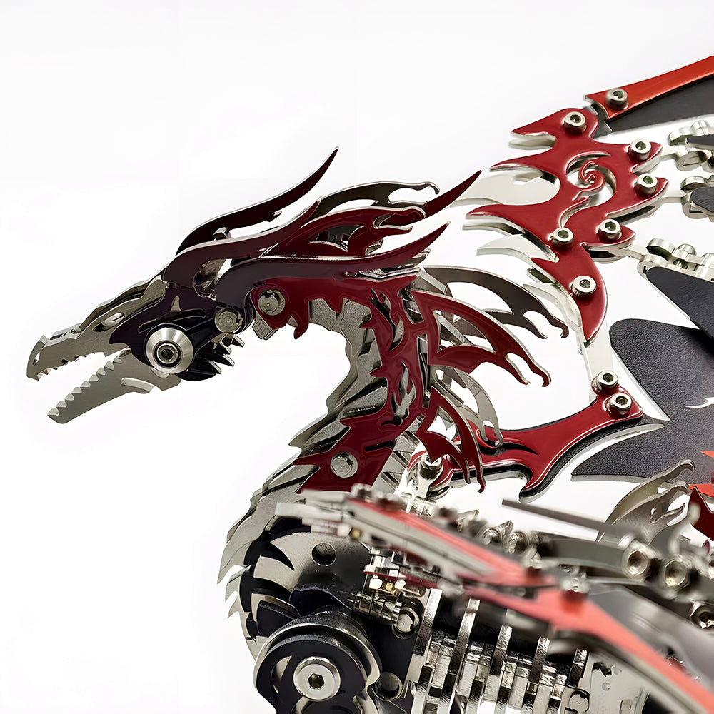 3D Mechanical Fire Dragon Metal Model Kit DIY Puzzle for Adults & Kids
