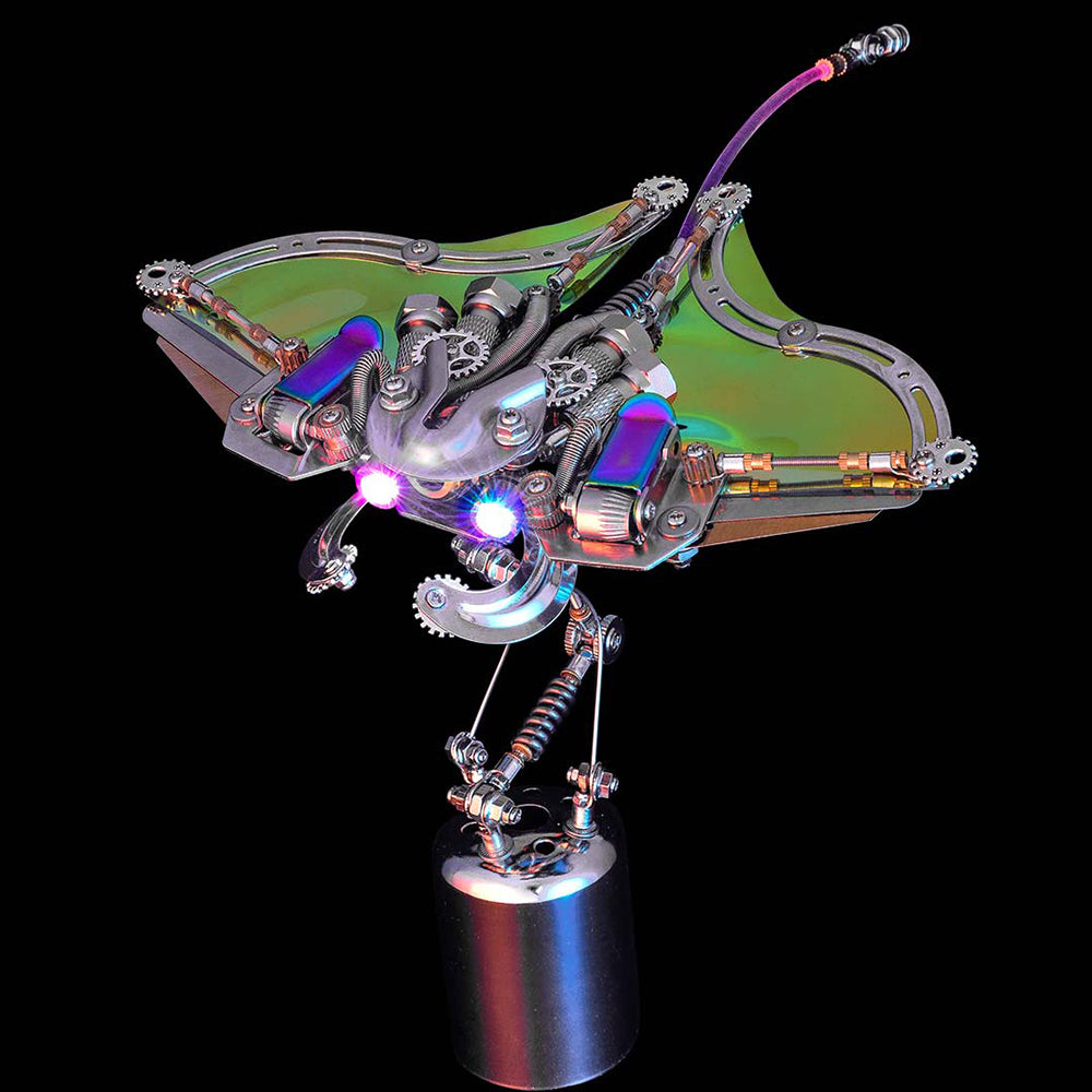 3D Mechanical Manta Ray Metal Puzzle Model Kit Ocean Series