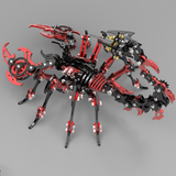 3D Mechanical Scorpion Metal Puzzle Red Black Model Kit