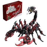 3D Mechanical Scorpion Metal Puzzle Red Black Model Kit