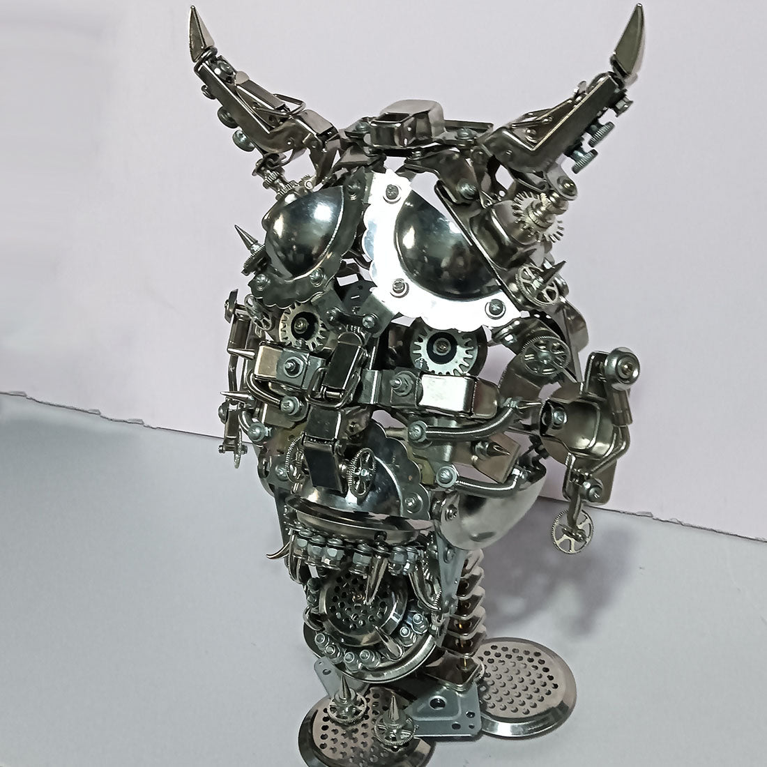 3D Metal Bull Head Mask Puzzle Model For Decoration And Halloween