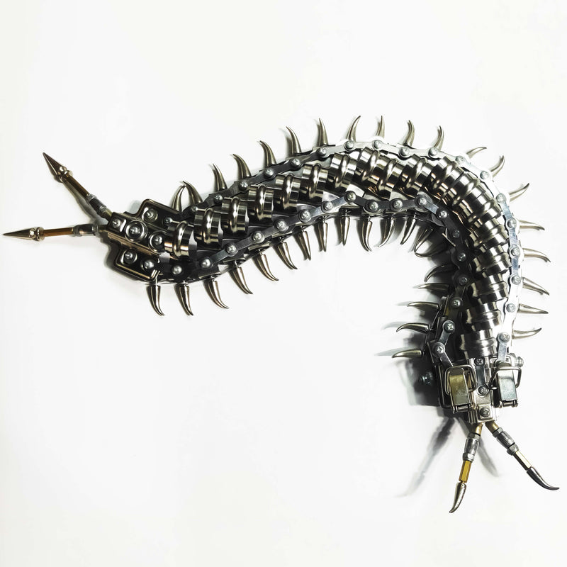 Laden Sie das Bild in Galerie -Viewer, {3D metal centipede puzzle model kit for adults and kids
