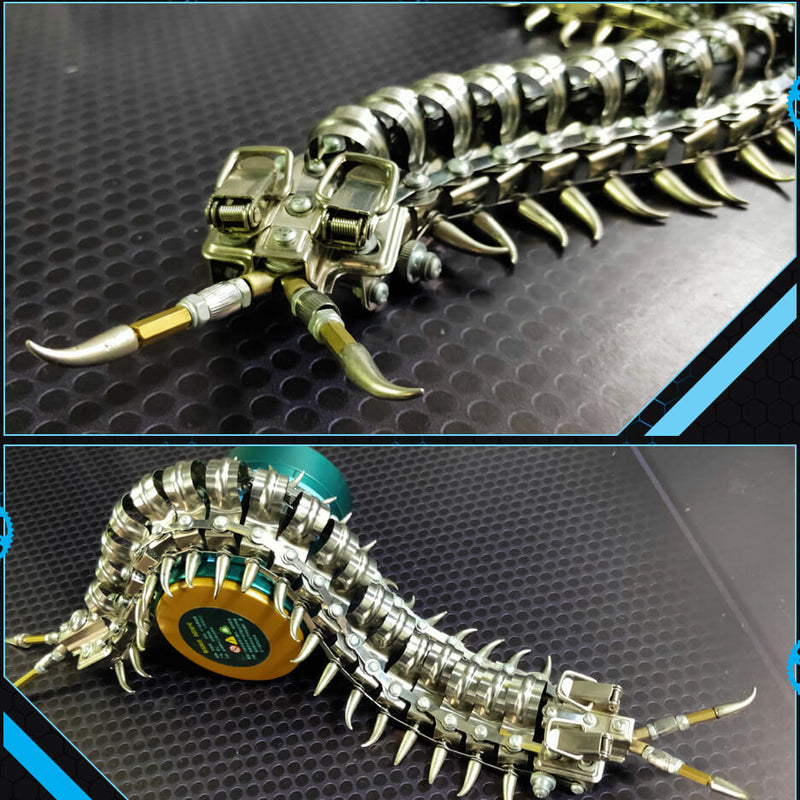 Laad de afbeelding in galerijviewer, 3D metal centipede puzzle model kit for adults and kids
