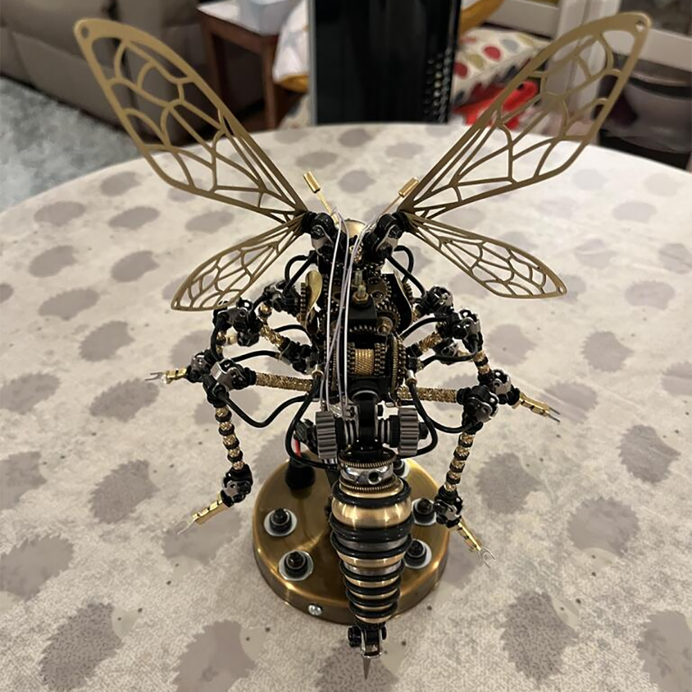 3D Metal Diy Mechanische Wasps Insecten Puzzle Model Kit Assembly Jigsaw Crafts