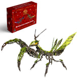 3D Metal Mechanical Mantis 1200PCS Puzzle Model Kit Insect Series