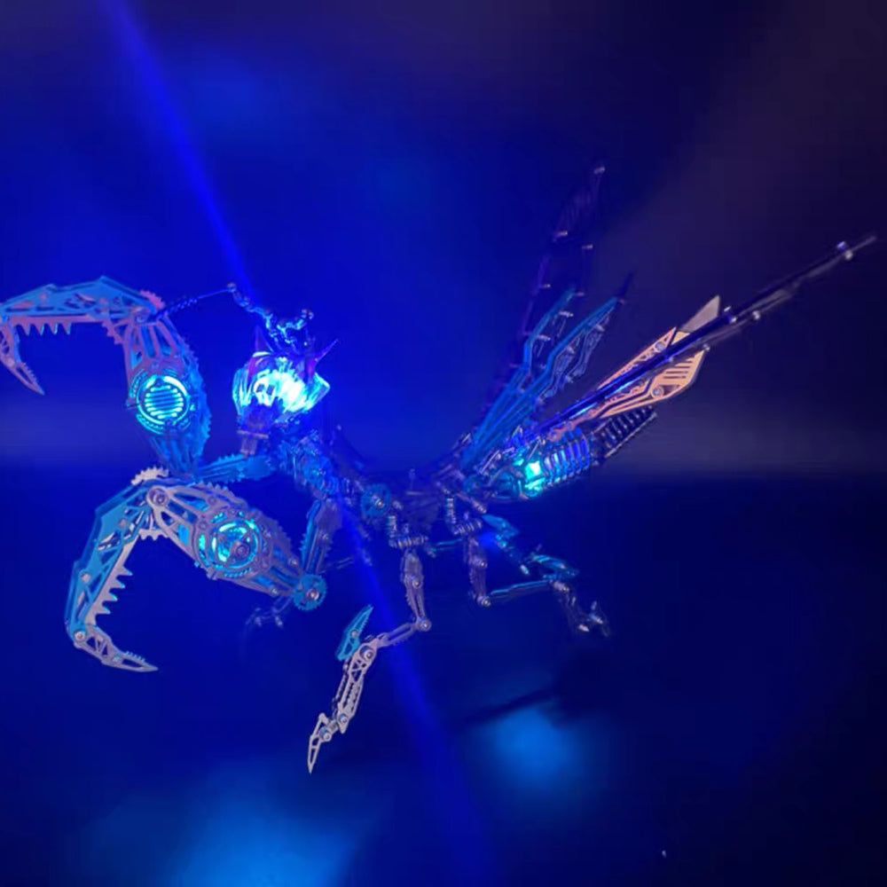 3D Metal Mechanical Mantis 1200PCS Puzzle Model Kit Insect Series
