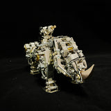 3D metal mechanical Rhino puzzle 800PCS model kit for adults