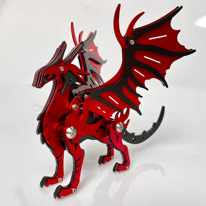 Laden Sie das Bild in Galerie -Viewer, {3D Metal Pterosaur Puzzle Model Kit Mythical Creature Dragon Series
