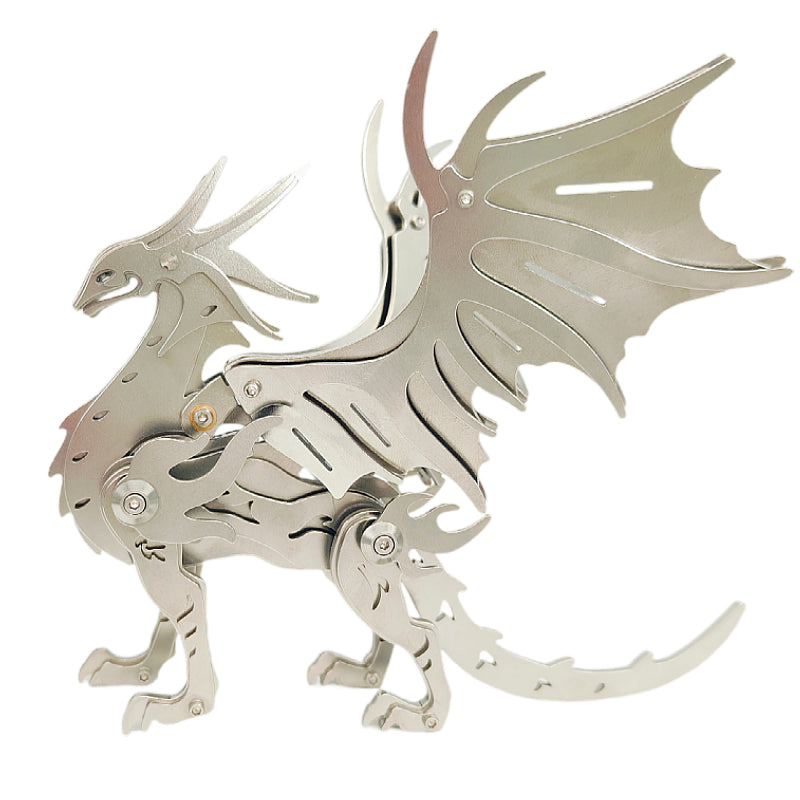 Laad de afbeelding in galerijviewer, 3D Metal Pterosaur Puzzle Model Kit Mythical Creature Dragon Series
