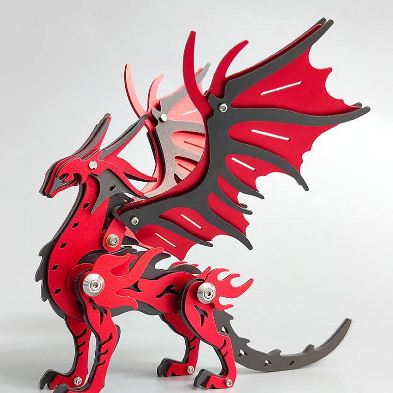 Laden Sie das Bild in Galerie -Viewer, {3D Metal Pterosaur Puzzle Model Kit Mythical Creature Dragon Series
