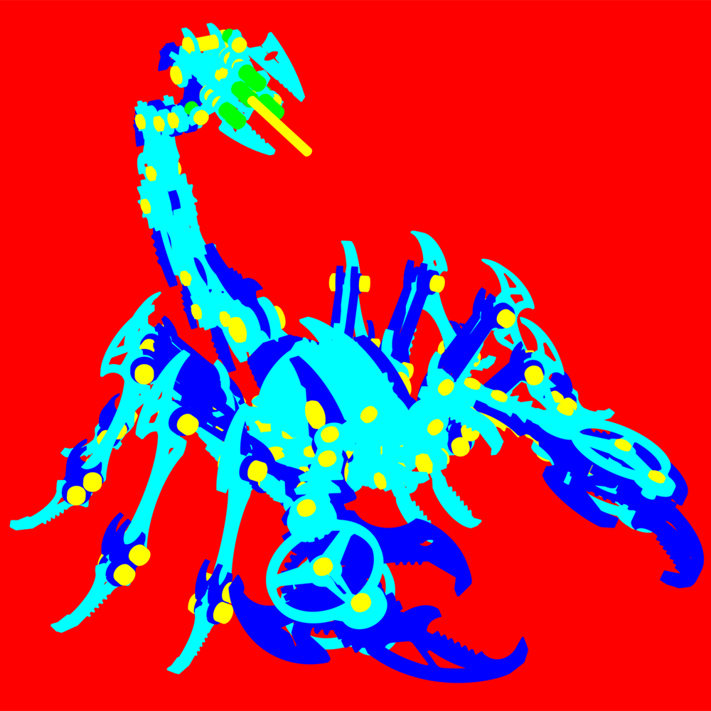 3d metal puzzle scorpion premium metal figurines to build collectible