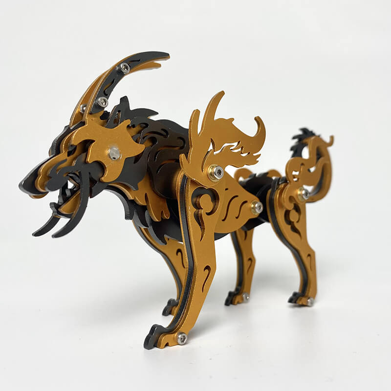 Load image into Gallery viewer, 3D Metal Puzzle Siberian Plains Wolf Model Kit

