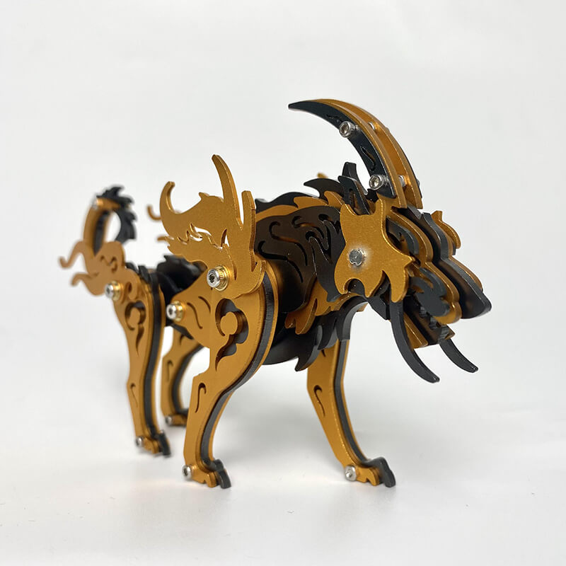Load image into Gallery viewer, 3D Metal Puzzle Siberian Plains Wolf Model Kit
