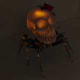 3D Metal Spider Skull Night Light Puzzle Model Kit for Halloween Decoration