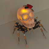 3D Metal Spider Skull Night Light Puzzle Model Kit for Halloween Decoration