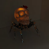 3D Metal Spider Skull Night Light Puzzle Model Kit for Halloween Decoration