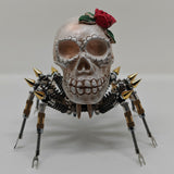 3D Metal Spider Skull Night Light Puzzle Model Kit for Halloween Decoration