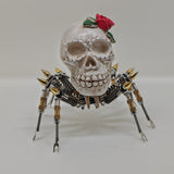 3D Metal Spider Skull Night Light Puzzle Model Kit for Halloween Decoration