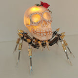 3D Metal Spider Skull Night Light Puzzle Model Kit for Halloween Decoration