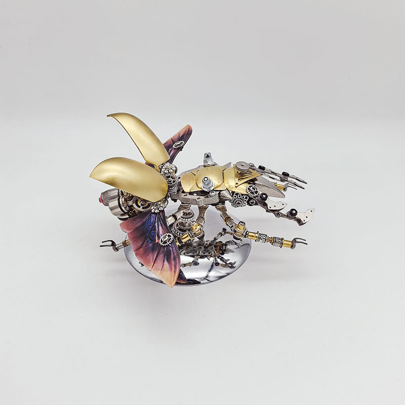 Laad de afbeelding in galerijviewer, 450PCS Steampunk Mechanical Beetle Puzzle Model Kit Insect Series
