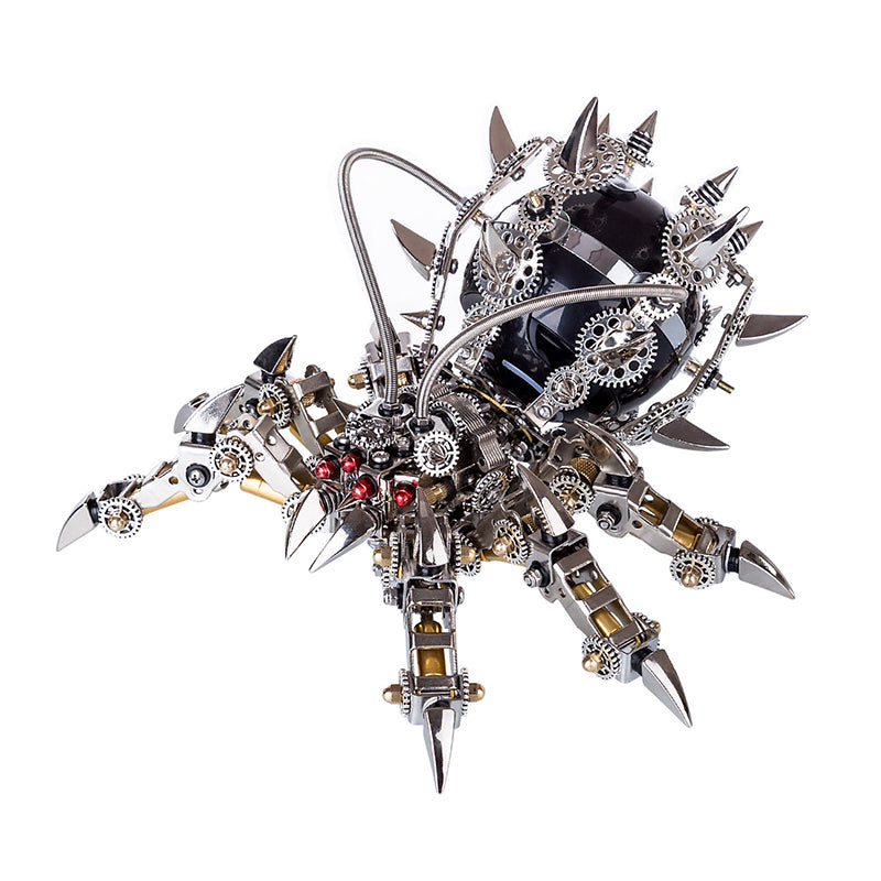 800 stcs+ DIY 3D Metal Spider King Model Kit Bluetooth -luidspreker Assemblage Moeilijke puzzel