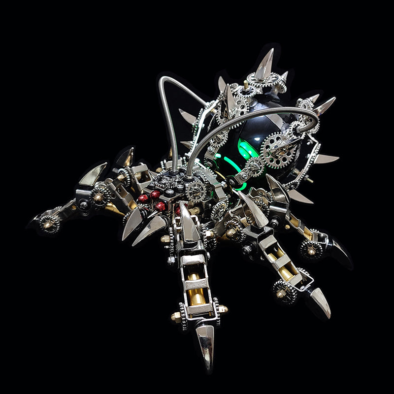 800 stcs+ DIY 3D Metal Spider King Model Kit Bluetooth -luidspreker Assemblage Moeilijke puzzel