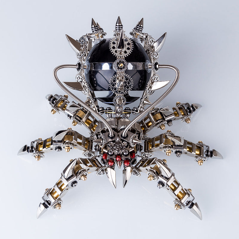 Laden Sie das Bild in Galerie -Viewer, {800pcs+ DIY 3D Metall Spider King Model Kit Bluetooth Lautsprecher Assembly schwieriges Puzzle

