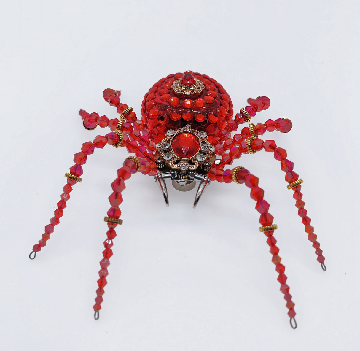 Steampunk Mechanical Crystal Spider 3D Metal Model Building Kit with Music Box